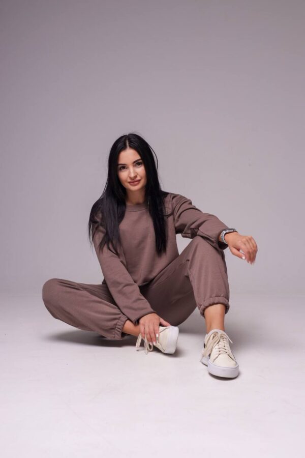 Costum Crop Hoody "Chocolate"